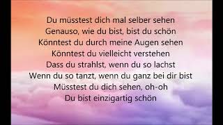 Einzigart schön (Lyrics) - Sarah