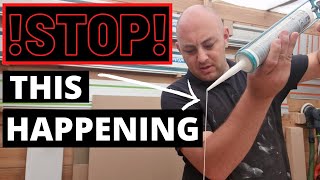 How To Stop Caulk/Silicone From Coming Out After You Use It..Painting Tips