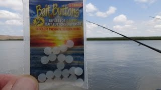 BUTTON UP W/ &quot; BAIT BUTTONS &quot; ON THE CALIF. DELTA !