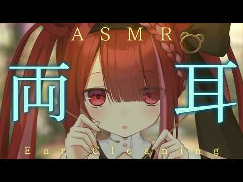 【ASMR/3Dio】鼓膜が飛ぶ両耳ごりごり耳かき。極上の耳掃除。睡眠┆同時┆囁き┆Earcleaning┆Whispering┆Vtuber【星めぐり学園/切熊ゆに】