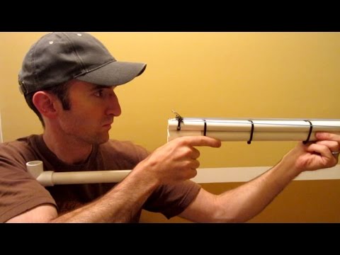PVC Shotgun - Rubber Band Gun - Blowgun Video
