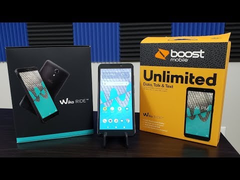 Wiko Ride Boost Mobile Unboxing and First Boot Up