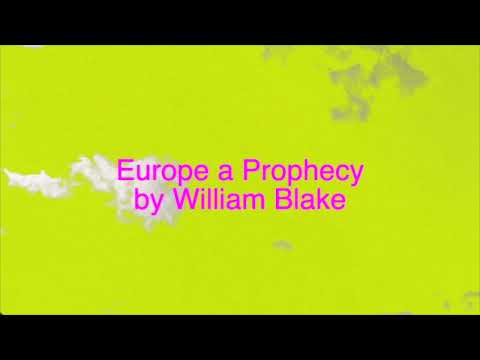 Europe a Prophecy by William Blake