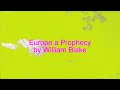 Europe a Prophecy by William Blake