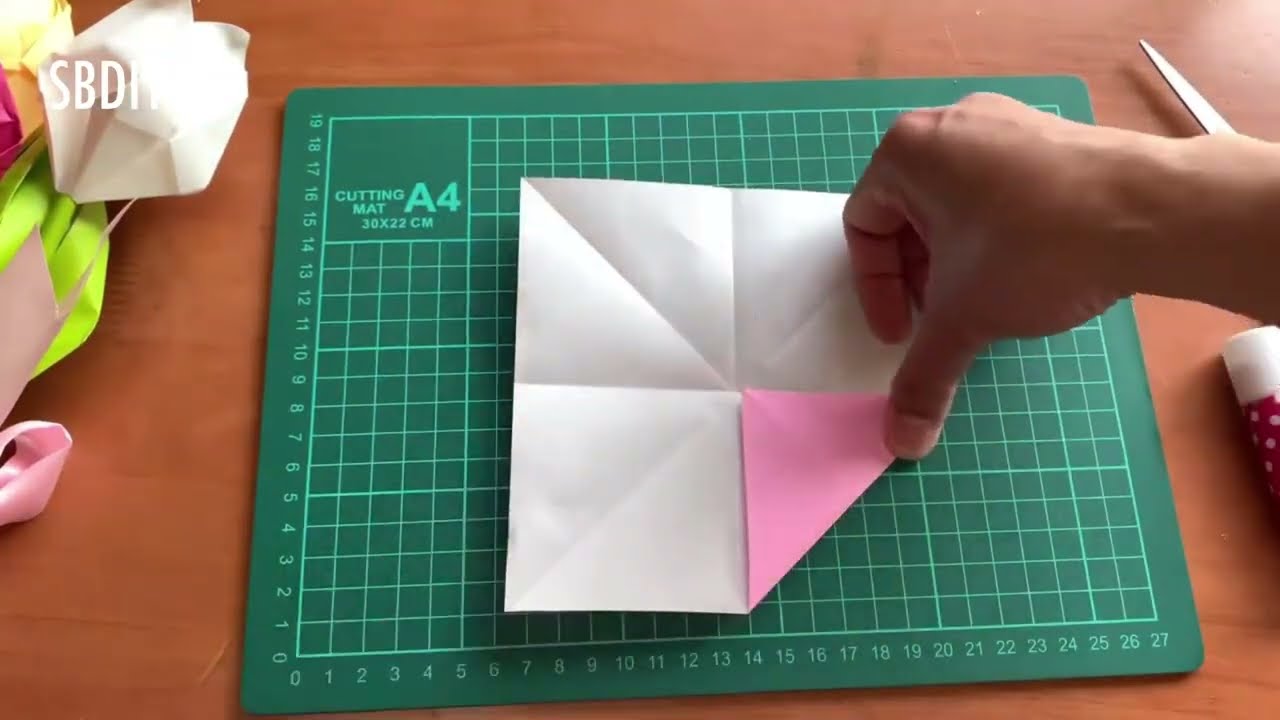 วิธีพับกระดาษดอกทิวลิป  Origami Tulips