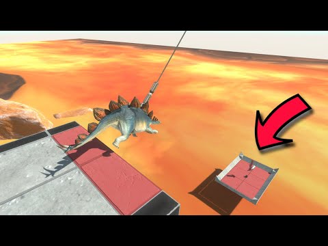Bungee Jumping Over Lava - Animal Revolt Battle Simulator