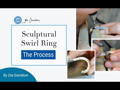 Sculptural Swirl Ring Process by Zoe Davidson Jewellery