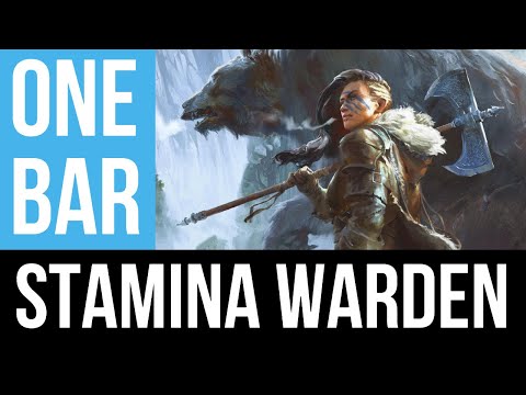 Stamina Warden SOLO PVE Build - BEAST MASTER - 💪 Extremely EASY ONE BAR Stam Warden Build For ESO!!