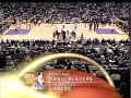 NBA On NBC POR LAL Game Open 2001