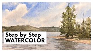 Paint a Peaceful Water Scene in Easy Watercolor Steps
