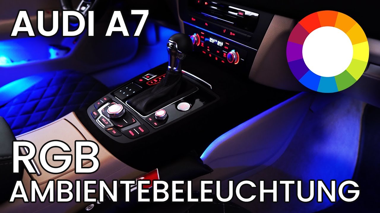 Mehrfarbige Ambientebeleuchtung beim Audi A7 nachgerüstet