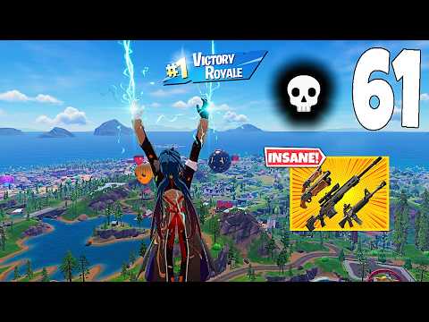 61 Elimination Solo Vs Squads/squads "Zero Build" Gameplay Wins (NEW Fortnite Chapter 7 Season 1 PC)