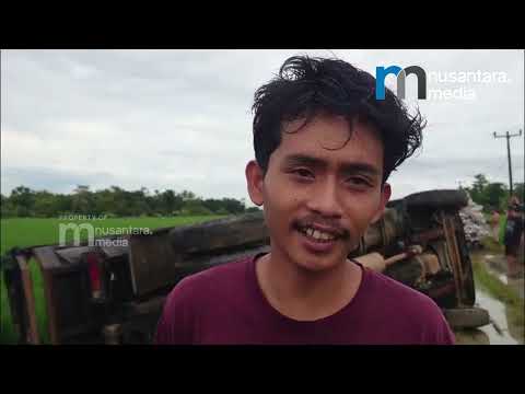 Dump Truck Terguling di Tikungan Rawan Kampung Cileungsir, Warga Pandeglang Minta Perbaikan Jalan Segera