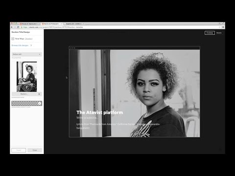 Photography and New Storytelling Platforms