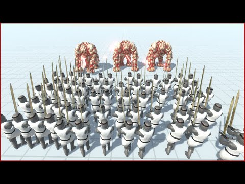 3x Lava Golem Vs Army Units | ARBS - Animal Revolt Battle Simulator