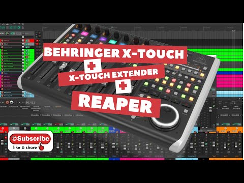 How to connect Behringer X-touch and X-touch extender with Reaper / Fast walkthrough