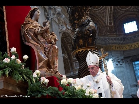 (Full text) Homily by Pope Francis on the Solemnity of Mary Most Holy Mother of God 1/1/16