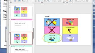 Daily Schedule Template Video Tutorial