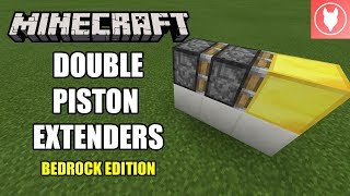 Minecraft Bedrock - Double Piston Extenders (Horizontal & Vertical) Tutorial