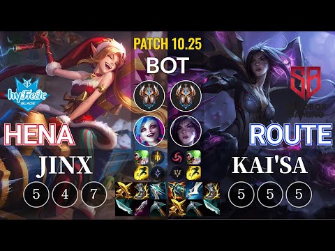 hyF Hena Jinx vs SB Route Kai'Sa Bot - KR Patch 10.25
