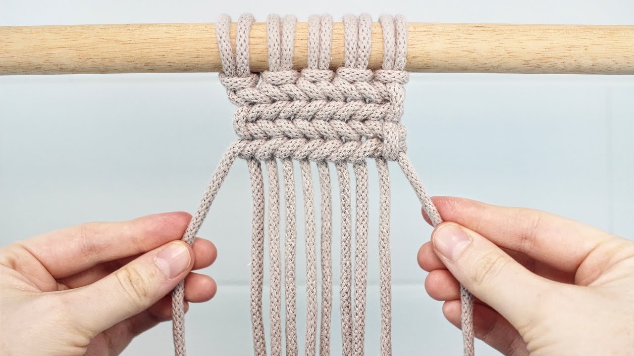 Woven Horizontal Braid | DIY MACRAME