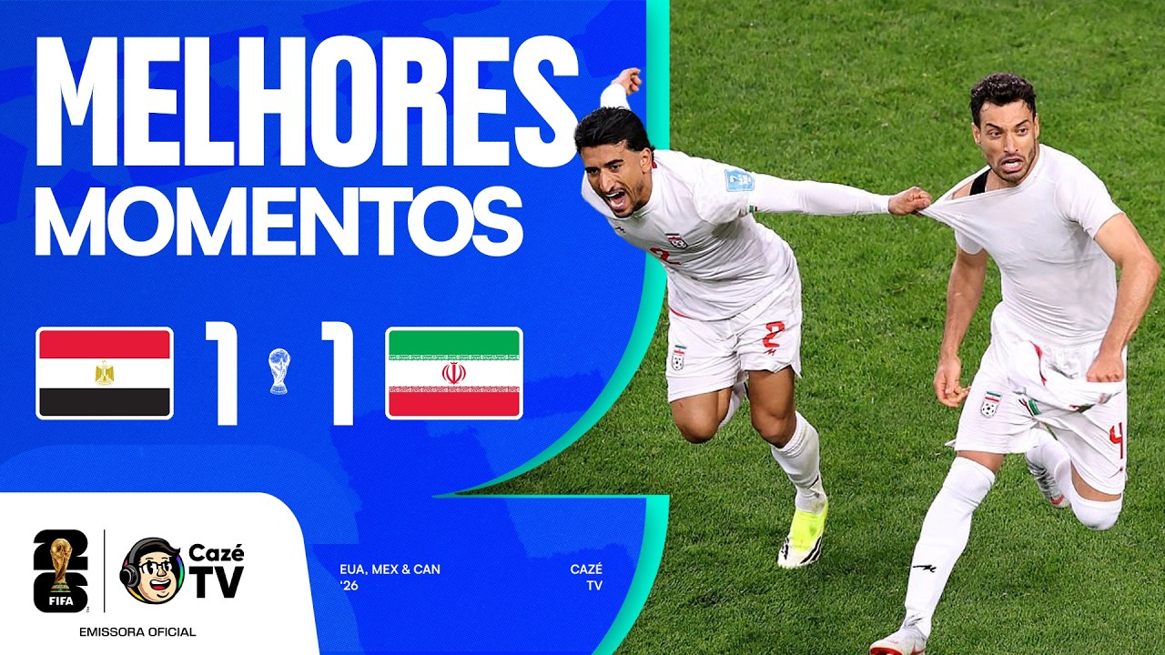 MELHORES MOMENTOS: EGITO 1 X 1 IRÃ | COPA DO MUNDO FIFA™ 2026 | 3ª RODADA | FASE DE GRUPOS