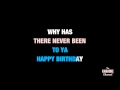 Happy Birthday: Stevie Wonder | Karaoke with lyrics (no lead vocal)