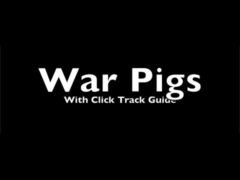 War Pigs Trinity Rock & Pop Drums Grade 8 with Click Track Guide
