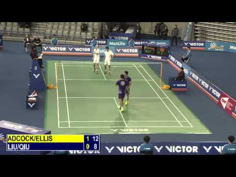 QF - MD - C.Adcock / A.Ellis vs Liu X.L. / Qiu Z.H. - 2014 Korea Badminton Open (F 7-7)