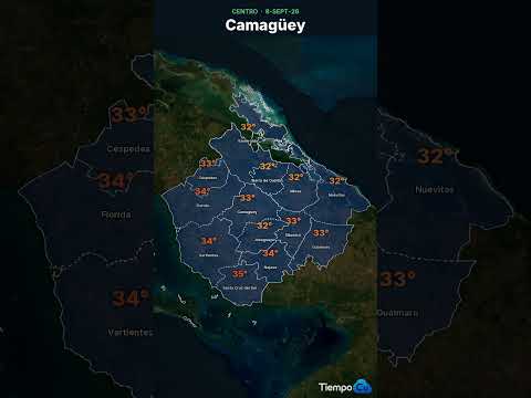 🏖️ Cuba · Centro | 8 SEP 🌦️ | El tiempo municipio por municipio