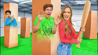 EXTREME HIDE AND SEEK IN BOXES CHALLENGE!