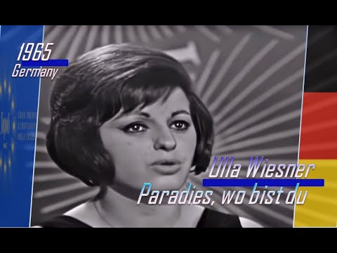 eurovision 1965 Germany 🇩🇪 Ulla Wiesner - Paradies, wo bist du ᴴᴰ