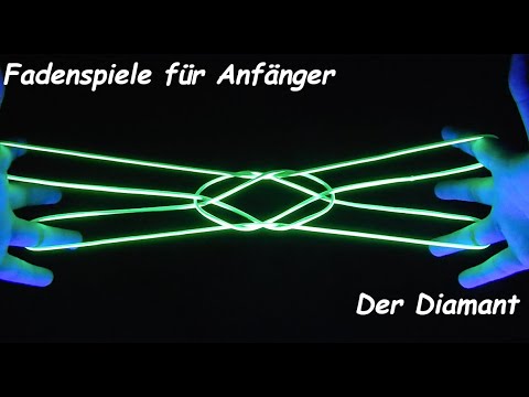 Fadenspielfigur: Der Diamant - Anleitung (Deutsch) - Fadenspiele für Anfänger
