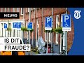 Bizar: Rotterdamse straat vol met invalidenplaatsen