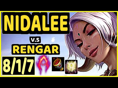 ELYOYA (NIDALEE) vs RENGAR - 8/1/7 KDA JUNGLE CHALLENGER GAMEPLAY - EUW