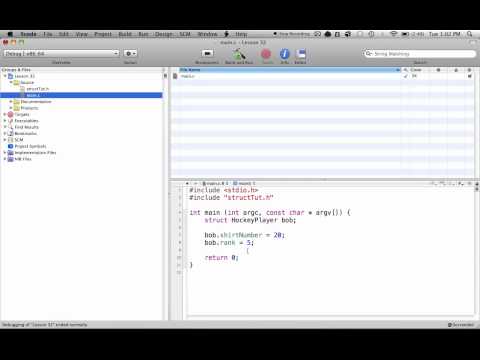 C Programming on the Mac L32 - Structs