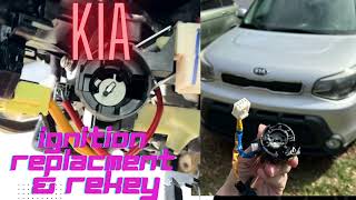 Kia ignition replacement and rekeying ( after Kia boys destroyed it )
