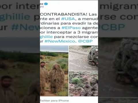 Migrantes deciden camuflarse en la frontera