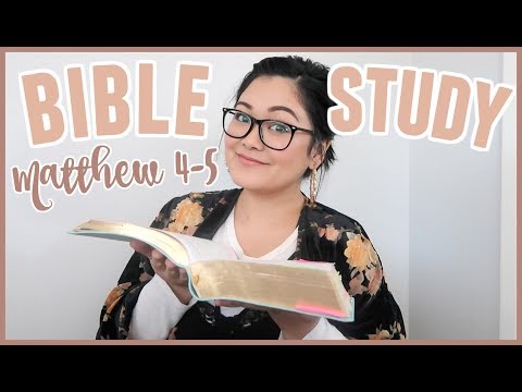 Bible Study With Me // Matthew Chapter 4-5