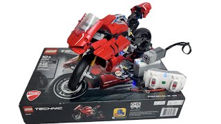 LEGO Technic 42107 Ducati Panigale V4 R | Speed Build & Lego Powered Up Motor Test! (4K)