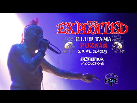 🔥The Exploited - Live Full Concert 🎸 Poznań, Poland | Klub Tama 20.01.2025 (Multicam)