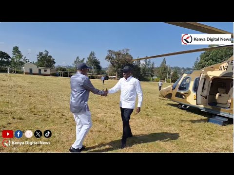 WATCH how President Ruto landed in Kisii for Nyota fund disbursement, received by Kindiki & Arati