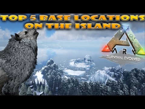 TOP 5 BASE LOCATIONS ON THE ISLAND+BONUS LOCATION!!! Ark Survival Evolved #52