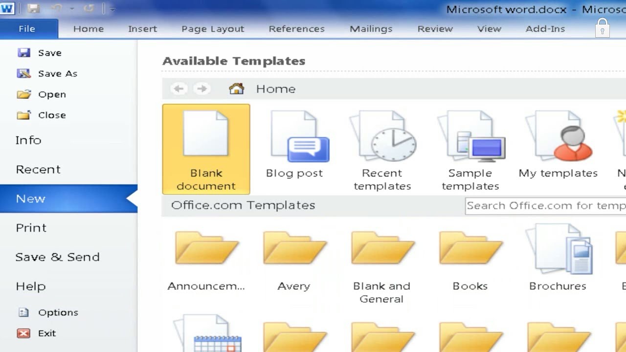 طرق حفظ الملفات في Word