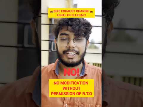 CAN YOU CHANGE YOUR BIKE EXHAUST? LEGAL OR ILLEGAL? #llb_ayan_ghosh