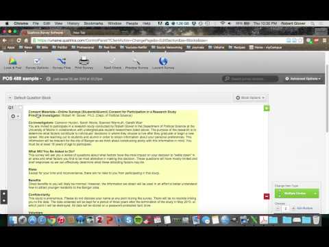 POS 488: Qualtrics Survey Design Overview