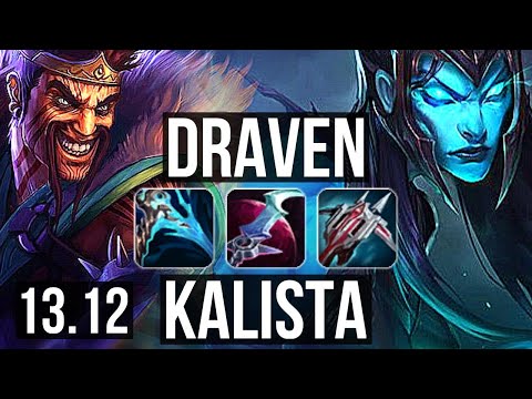 DRAVEN & Zac vs KALISTA & Nautilus (ADC) | Penta, 75% winrate, Legendary, 15/3/9 | KR Master | 13.12