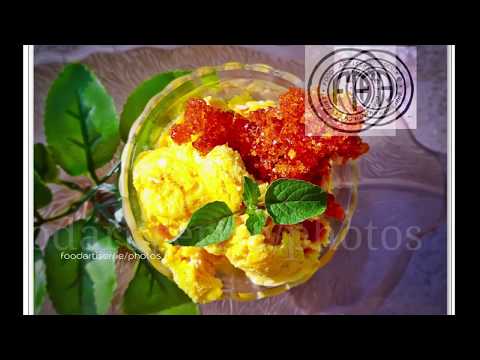 ice cream making(mango-banana ice-cream at home)