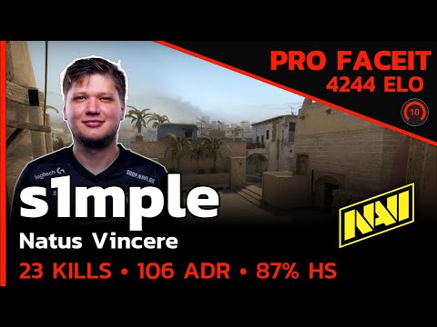 AIM GOD s1mple NAVI AT None ELO!🔥 w/m0NESY/b1t (MIRAGE) FACEIT LVL 10 / CSGO POV / Sep 6, 2023