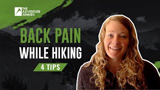 How To Mitigate Back Pain While Hiking